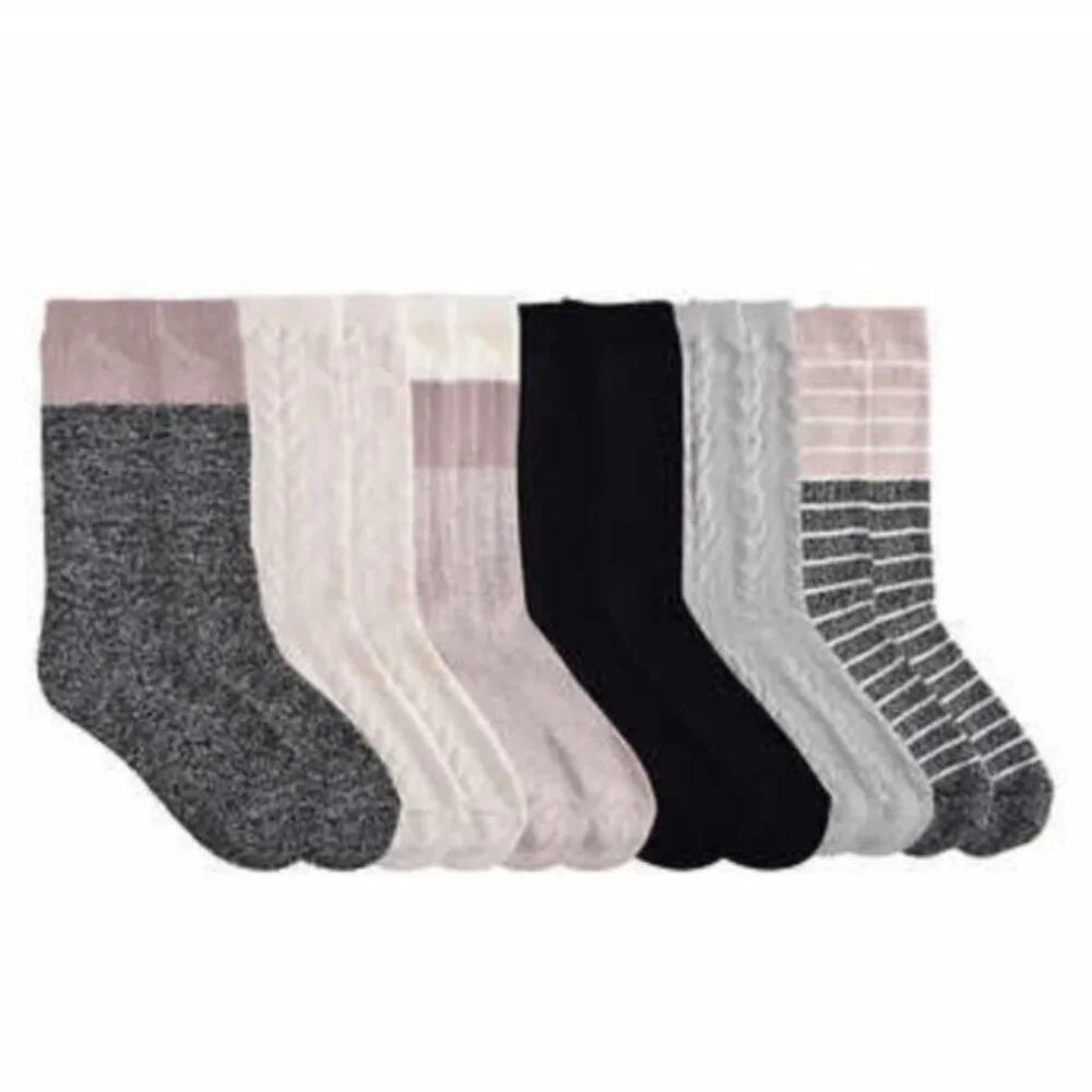 Lucky Brand Ladies Boot Socks Soft  6-pairs Sz 5-10